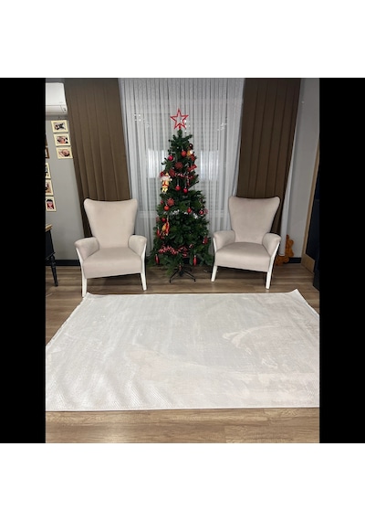 Hoom Rugs London 9004 Beyaz Modern Halı Beyaz