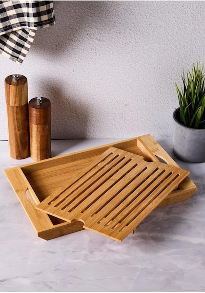 Curtis Izgaralı Bambu Kesme Tahtası Bambu