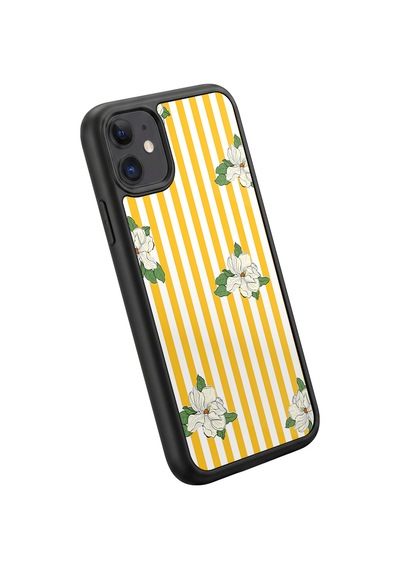 İphone 11 Uyumlu Manolya Desenli Kamera Korumalı Darbelere Dayanıklı Kılıf 1113-manolya-iphone11