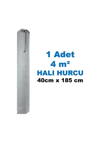 4m² Halı Hurcu -halı Kılıfı - Gri Tele Kumaş Düzenleyici -organizer - Bağcıklı Halı Hurcu Tela Beyaz Diğer
