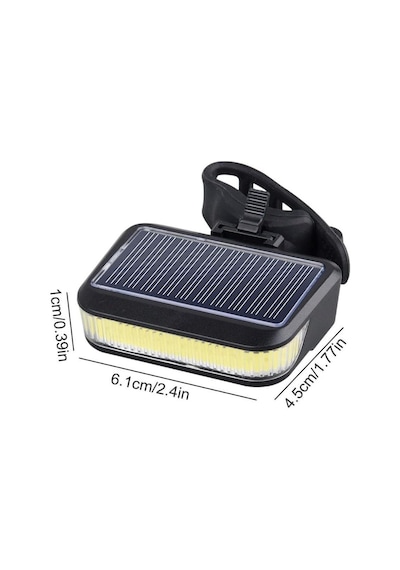 Solar 6149 Şarjlı Bisiklet Arka Stop Bisiklet Işığı Kırmızı Güneş Enerjili Far