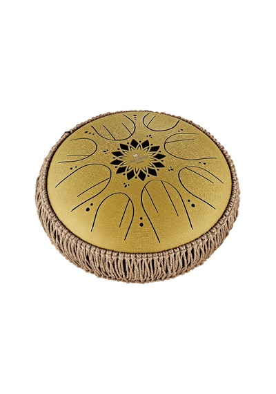 Meinl Sonic Energy 10" Medium Octave Steel Tongue Drum C Major, 8 Notes, 432 Hz, Gold