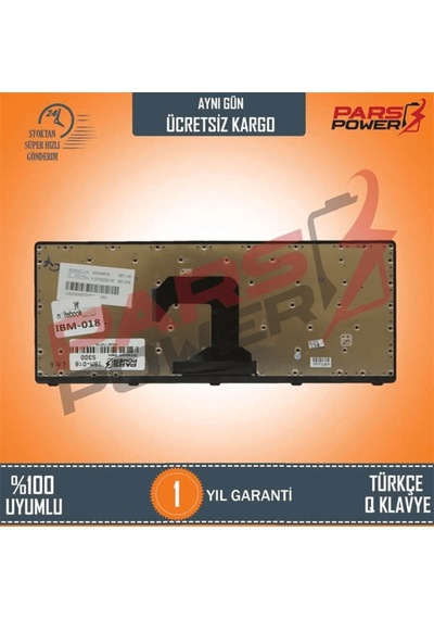 Parspower Lenovo Ideapad M30-70 Uyumlu Notebook Klavye (Siyah Tr)