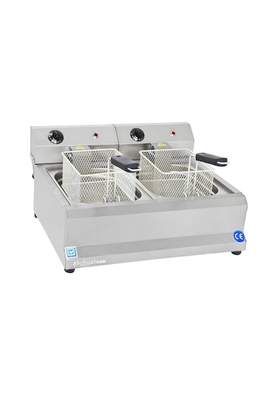 Himaksan HMK-FE 5 + 5 5000 W 5 + 5 L Endüstriyel Elektrikli Fritöz