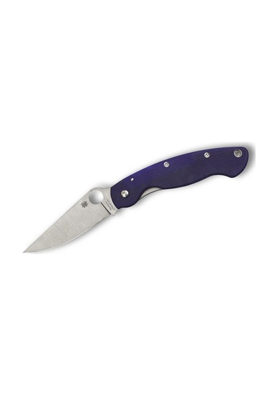 Spyderco Military G10 Dark Blue Kamp Çakı Mavi