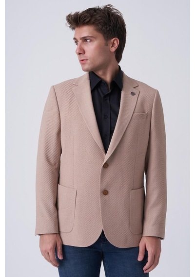 White Stone Abrantes C4020 Slim Fit 6 Drop Ceket Tarçın Tarçın