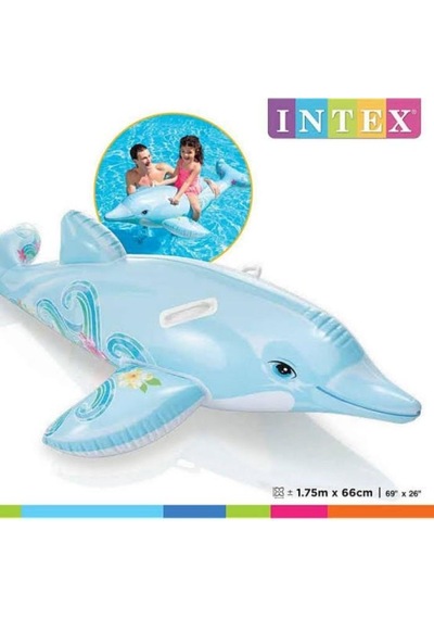 58535 - Intex - Sevimli Yunus Bınıcı 175cm Lisinya Çok Renkli