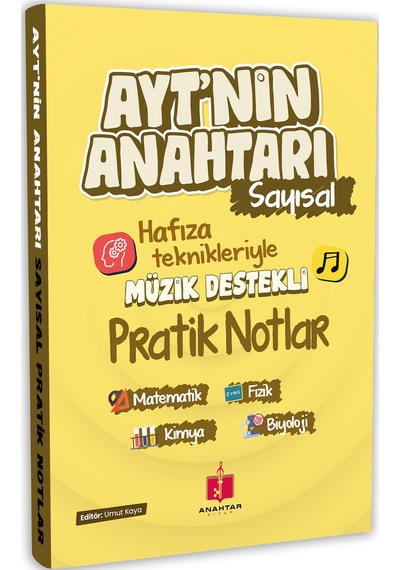 2026 Ayt'nin Anahtarı Sayısal Tek Kitap Hafıza Teknikleriyle Müzik Destekli Pratik Notlar