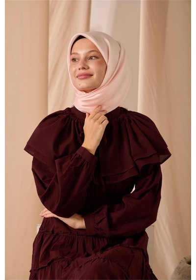 Silk Home Düz Shiny Eşarp 75006-71 pembe