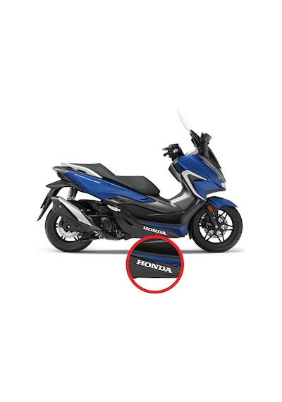 Honda Forza Beyaz Alt Sakal Sticker Etiket Modeli