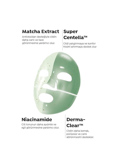 Dermal Seoul Face Matcha Yatıştırıcı Işıltı Veren Eriyen Glow Hidrojel Kore Maskesi 34 Gr 10 Adet