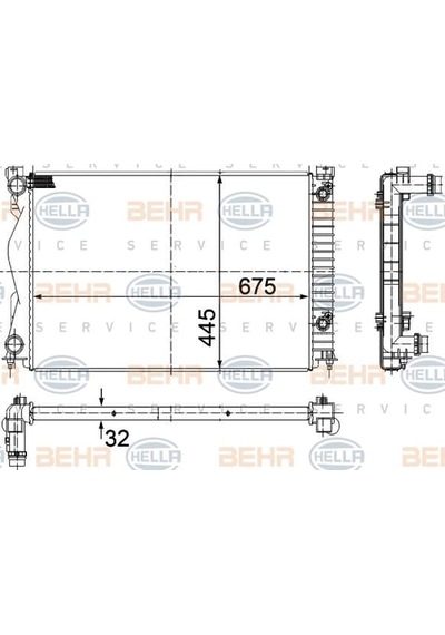 KNECHT CR790000S Radyatör 05-11 Aı.A6 2.0TFSI-2.0TDI