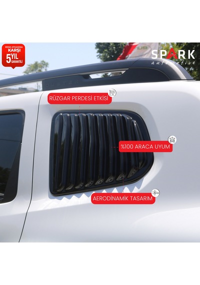 Dacia Duster 2018-2024 Yıl Aralığı Uyumlu Plastik Kelebek Cam 2 Parça