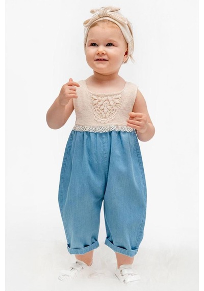 Miniğimin Cicileri Dantel Detaylı Rahat Kız Bebe Yumuşak Dokulu Tulum - Açık Mavi Açık Mavi-75620 Miniğimin Cicileri Dantel Detaylı Rahat Kız Bebe Yumuşak Dokulu Tulum - Açık Mavi Açık Mavi-75620