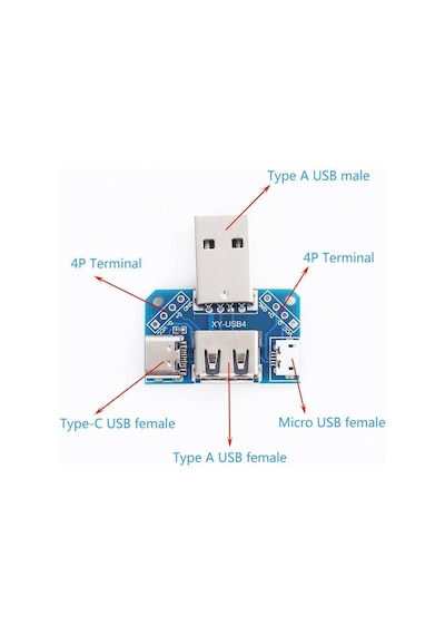 Koodmax Xy-usb4 Arduino-usb Dönüştürücü Terminal-micro Usb-type-c Usb 3.1