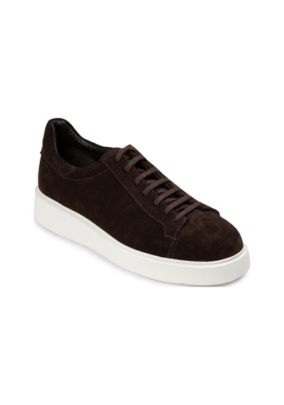 Deery Hakiki Süet Kahverengi Erkek Sneaker Ayakkabı - 01954Mkhve01 Kahverengi