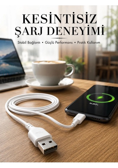 Ers 2 Metre Type-c Şarj Kablosu Güvenli Ve Stabil Şarj Desteği
