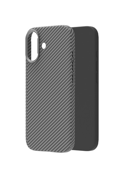 Buff Apple Uyumlu iPhone 17 Magsafe Kevlook Kılıf Gri