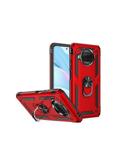 Xiaomi Mi 10T Lite 5G Kılıf Zore Vega Yüzük Standlı Zırh Kılıf