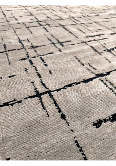 Çam Halı Bodrum Bdrr 119 Bej Özel Latex Kaymaz Tabanlı Kilim