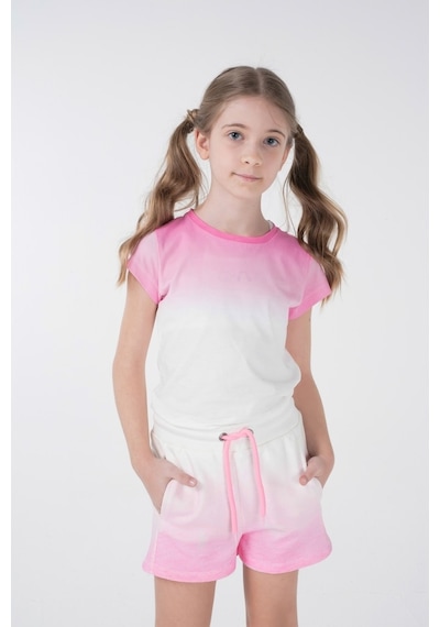 Brz Kids Baskılı Kız Çocuk Şort Ekru
