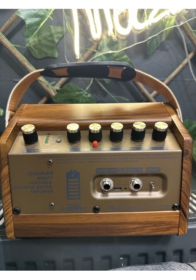 Crush20 20w Taşınabilir Şarjlı Amfi Bluetooth , Mikrofon Girişli, Reverb Efektli, 2 Kanallı