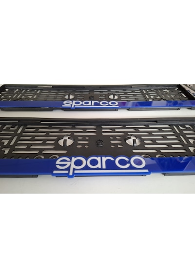 Sparco Mavi Takmatik Standart Plakalık 2li
