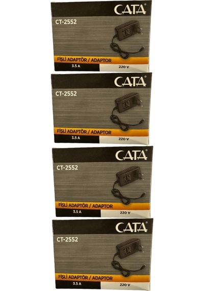 Cata Ct-2552 3.5 Amper 220v Fişli Adaptör 4 Adet