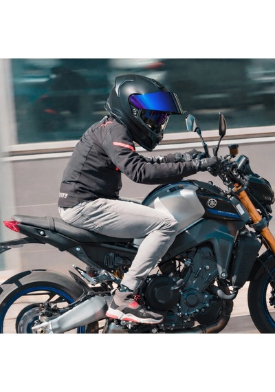 Nexx Y.100r Fullblack Mat Siyah Kask Mavi + Şeffaf Vizör Mat Siyah