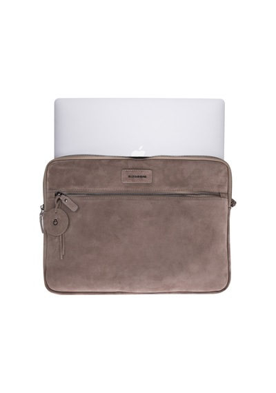 Mist Still Hakiki Süet Deri 15-16 İnç Macbook Uyumlu/laptop Kılıfı Vizon