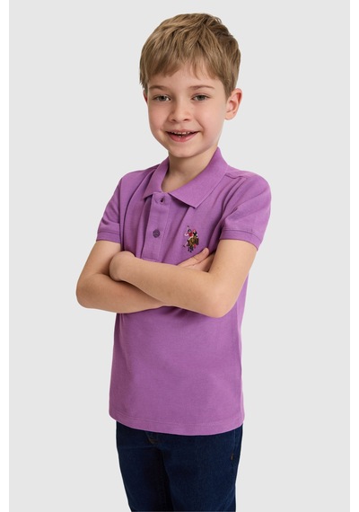 U.s. Polo Assn. Erkek Çocuk Menekşe Tişört Basic 50325608-vr037 Menekse