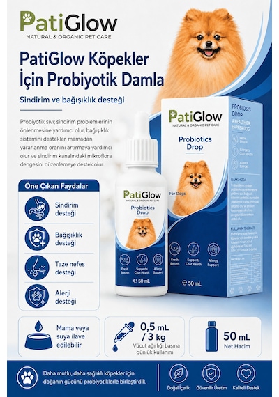 Patiglow Köpek Probiyotik Damla