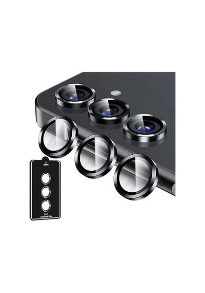 Aksesuar Samsung Uyumlu Galaxy Serisi Kamera Lens Koruyucu - 9h Sertlik Otomatik Hizalama Aparatlı Alüminyum Çerçeveli Çizilmeye V