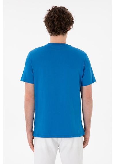 U.S. Polo Assn. Erkek Regular Fit Bisiklet Yaka Kobalt Mavi Basic Tişört 50305928-VR077