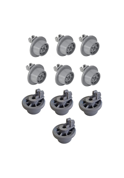Bosch Uyumlu Bulaşık Makinesi  Yeni Model Alt Sepet Tekeri 611475 10 Adet