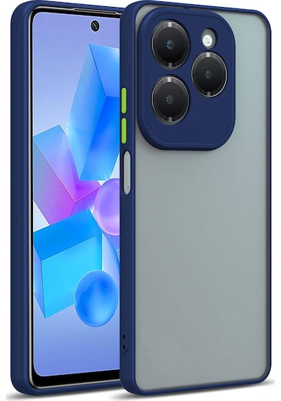Goocamp İnfinix Hot 40i Kılıf Hux Kapak - Siyah Siyah
