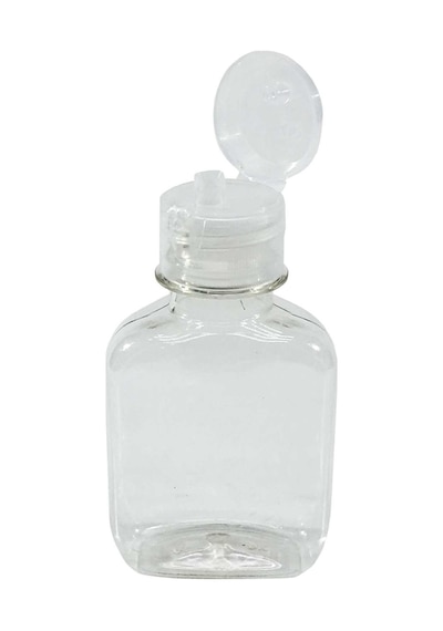 100 Adet Boş Flip Top Kapaklı Kolonya - Dezenfektan Şişesi 110 Ml