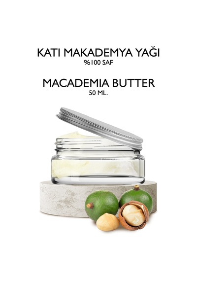 Katı Makademya Fındığı Yağı 50 Ml. Saf Makademiya Yağı Macademya Macadamia Butter Diğer