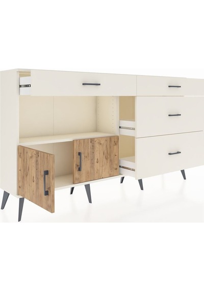 Arges Konsol Tek Raflı 4 Çekmeceli 2 Kapaklı 176x30x99 Aytaşı-çam Aytaşı-çam/aytaşı Arges Konsol Tek Raflı 4 Çekmeceli 2 Kapaklı 176x30x99 Aytaşı-çam Aytaşı-çam/aytaşı