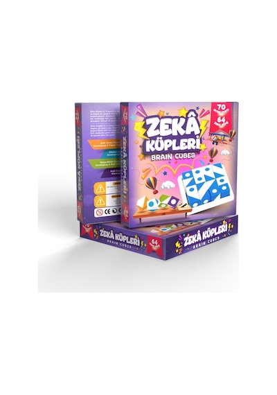 Kubix Zeka Küpleri 70 Oyun Kartı Ve 64 Küplü Akıl Ve Mantık Geliştirici Eğitici Zeka Oyun Seti