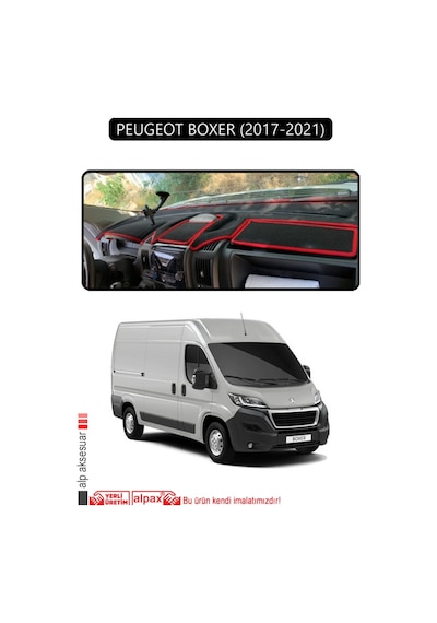 Peugeot Boxer 2017 - 2021torpido Koruma Halısı Siyah Kenar