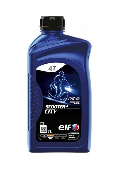 Elf Scooter 4 Cıty 10w-40 12x1l Motosiklet Motor Yağı Scooter Motorları İçin Özel Formül