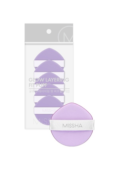 Missha Glow Layering Fit Puff Yüksek Kapatıcılık Sağlayan Yumuşak Makyaj Süngeri 5'li