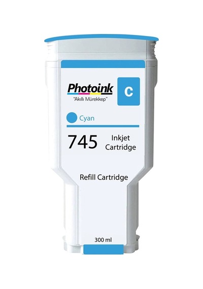 Hp 745xl-f9k03a Cyan Uyumlu, Yüksek Kapasiteli Kartuş 300ml Bk8681989102668 Photoınk
