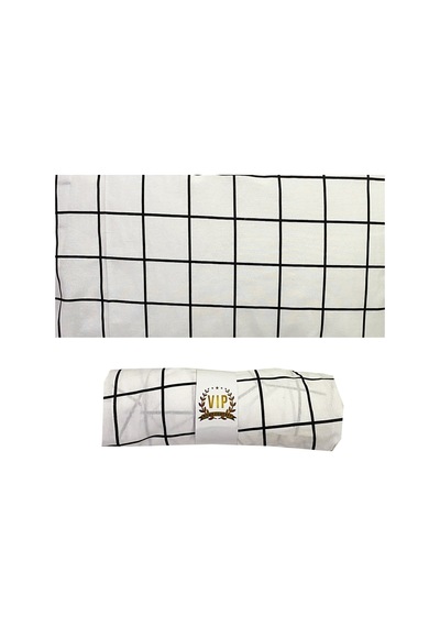 Tek Kişilik Lastikli Çarşaf Ranforce Vip Çarşaf 100x200 Cm Beyaz Pano Çok Renkli
