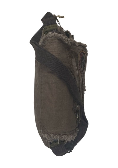 Old Cotton Cargo Vintage Küçük Salaş Unisex Günlük Çapraz Postacı Çantası S Boy 26x20cm Kahverengi