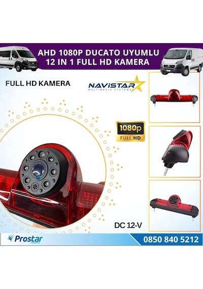 Fiat Ducato Peugeot Boxer Ve Citroen Jumper İçin Profesyonel Geri Görüş Kamerası