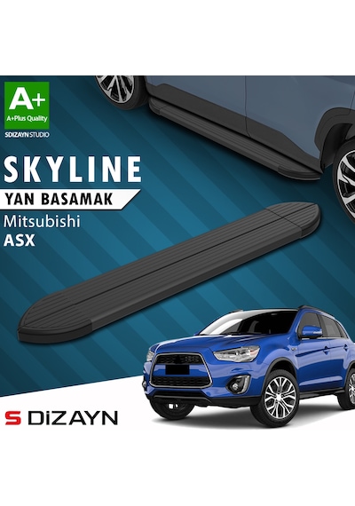 S-dizayn Mitsubishi Asx Skyline Siyah Yan Basamak 183 Cm 2010 Üzeri A+ Kalite