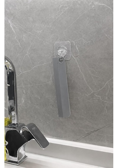Mutfak Ve Banyo Tezgah Silecek, Esnek Silikon, Vantuz Askılı, Çok Amaçlı Kullanım, Gri Oto Ve Ev Pencere Cam Çekp Diğer