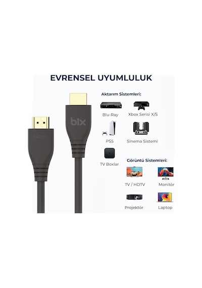 Phd02 8k 60hz Ultra Yüksek Hızlı Hdmı & Ethernet Kablosu, 48gbps Veri Aktarım Hızı, Hdmı 2.1, Hdr, Earc, 3d Ready Teknolojisi, Bilgisayar Monitörü, Uhd Tv, Ps5, Ps4 Uyumlu 2 Metre Kablo Phd02 8k 60hz Ultra Yüksek Hızlı Hdmı & Ethernet Kablosu, 48gbps Veri Aktarım Hızı, Hdmı 2.1, Hdr, Earc, 3d Ready Teknolojisi, Bilgisayar Monitörü, Uhd Tv, Ps5, Ps4 Uyumlu 2 Metre Kablo